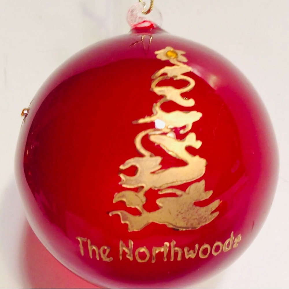 Roman Christmas Ornament Red Glass Jeweled Ball The Northwoods
